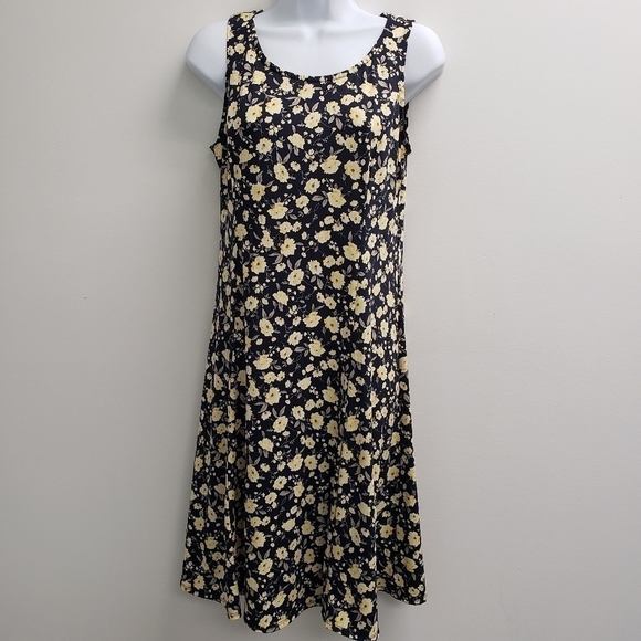 Perceptions New York Floral Sleeveless Dress Size Small - Picture 1 of 7